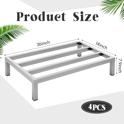 MorningRo 4 Pack Dunnage Rack 36'' Long x 14'' Wide, 7.9'' Height - Image 3