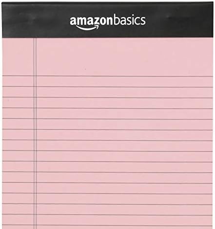Amazon Basics Narrow Ruled Writing Pads, Perforated, 5" x 8", Multicolor, 50 Sheets (Pack of 72) - Image 4