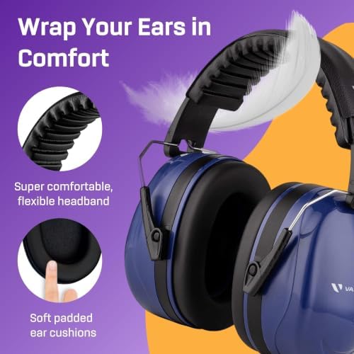 Noise Reduction Earmuffs for Adults - 35 dB (2K Hz) Protection Headphones - Image 4