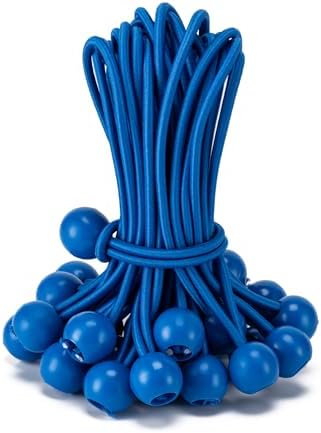 30 Pack Ball Bungee Cord, Heavy Duty Bungie Cord Balls (4",Blue) by Unknown