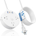 PD20W 2 Prong Power Strip, Yozisital 2 Prong to 3 Prong Outlet Adapter by Yozisital