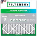 Filterbuy 16x16x2 Air Filter MERV 8 Dust & Allergy Defense (1-Pack) by Filterbuy