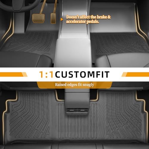 Floor Mats for Toyota Highlander 2001-2007, NOT for with 3rd Row or Hybrid - Image 4