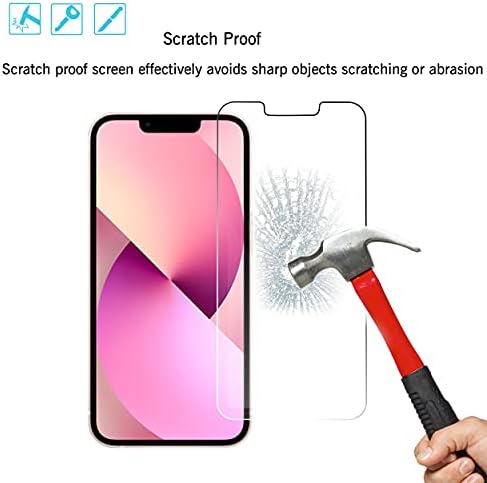 Ailun 3 Pack Screen Protector for iPhone 13 Mini, Tempered Glass - Image 3