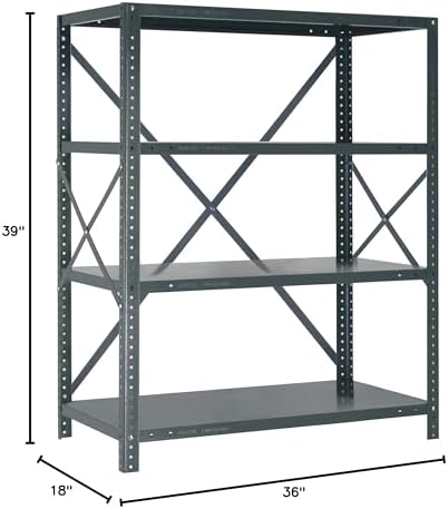 Quantum Storage Systems 39-1836-4 IRONMAN Solid Heavy Duty 4 Shelves 39" H x 36" W x 18" D - Image 2