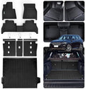 Floor Mats & Trunk Mat for 2019-2024 2025 BMW X5 40i/50i/M50i/M60i/M/M Competition,TPE All Weather Protection 2 Rows Full Set Car Mats by SANBAN-AXE