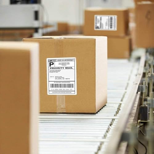 Immuson 4 x 6 Direct Thermal Shipping Labels with Perforations,20000 Fanfold Labels, Permanent Adhesive, White Mailing Labels for Thermal Printer - Image 5