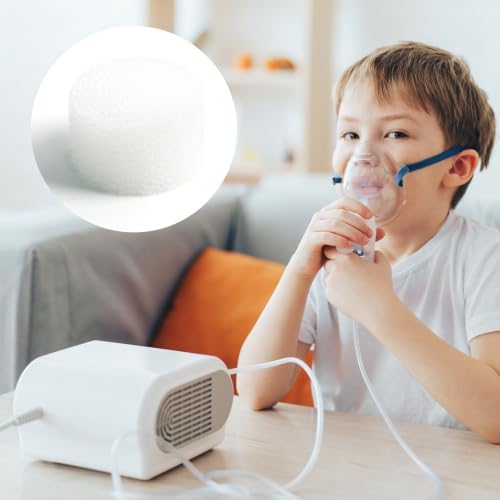 Air Filter Sponge, Compressor Replacement System, Round White Breathable Foam Filters Compatible with Cool Mist Inhaler & Vaporizer Device, Universal Size (0.59in Dia 50 Pcs) - Image 6
