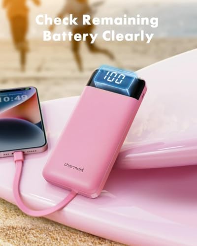 charmast Portable Charger with Built-in Cables X 4, Portable Phone Charger - Image 7