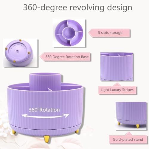 Office Supplies,School Supplies,Purple Desk Accessories,Desk Organizer,Scissors,Stapler,Tape Dispenser,Binder Clips,Staples,Staple Remover,Sticky Notes,Clear Tape,Pen,Ruler,Best Gift,11pcs - Image 2