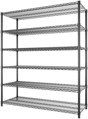 Garvee 6-Tier Wire Shelving 3840LBS Heavy Duty Storage Shelves Garage Rack by Garvee