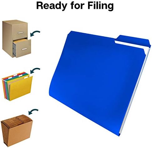 Dunwell Plastic Colored File Folders, 1/3 Tab, Letter Size, 24 Pack - Image 6