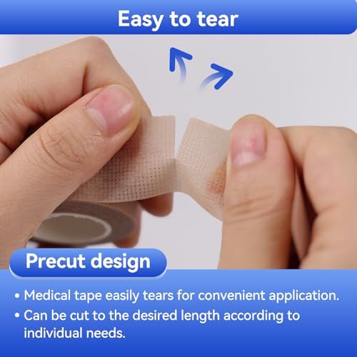 Niceful Silicone Medical Tape, for Sensitive Skin Safe, 1" x4Yd 4 Rolls - Image 5