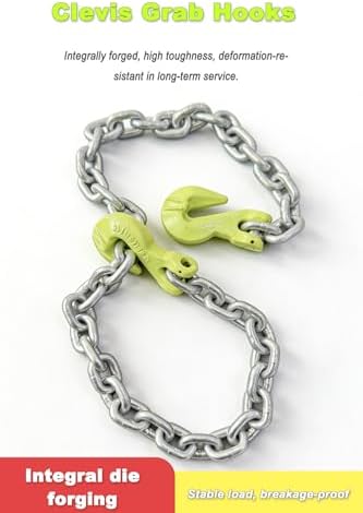 Clevis Grab Hooks 6944lbs Heavy Duty Chain Hook for Truck Trailer Chain Forged Alloy Steel Chain Hook for Transport【1Pack】 - Image 2