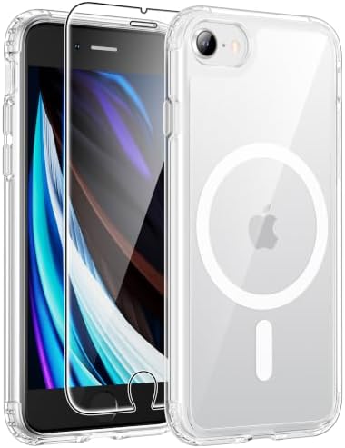 FNTCASE for iPhone SE Case 2022(3rd)/2020(2nd), iPhone 8/7 Case, Clear by FNTCASE