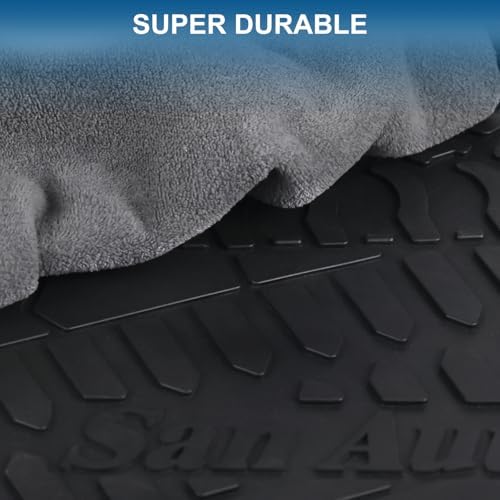 Car Floor Mat for Jeep Wrangler JL 4x4 Door Sahara Rubicon 2018-2025 2026 Custom Fit Full Black Rubber Auto Floor Liner Mat All Weather Heavy Duty - Not Fit 4XE - Image 6