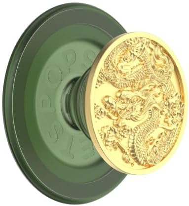 PopSockets Phone Grip for MagSafe, Magnetic Holder- Enamel Dragon - Image 4