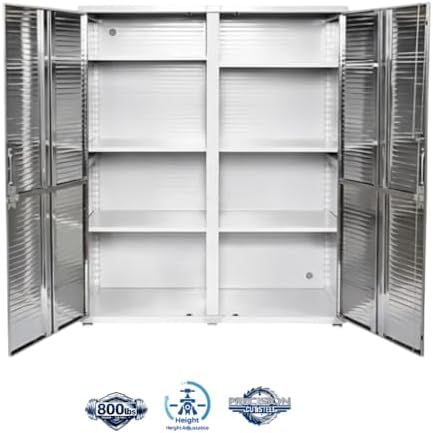 Heavy-Duty Commercial Storage Cabinet (White, 60" W x 24" D x 72" H) - Image 5