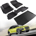 All Weather Floor Mats for Hyundai Kona 2024 2025 2026 (Not for EV) by CreeKTCarAccessories