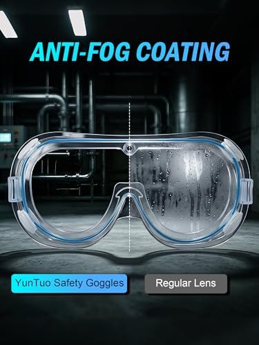Safety Goggles Over Glasses, Anti Fog Protective Eyewear for Lab - Image 5