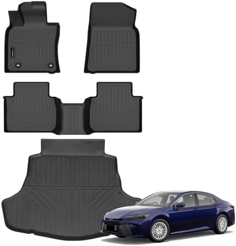 AUXKO All Weather Floor Mats Cargo Mat for Toyota Camry FWD 2024-2018 by AUXKO