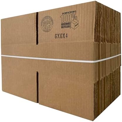 Corrugated Mail and Shipping Boxes, 6 x 6 x 4 inch, 25 pack - Image 3