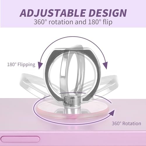 4 Pack Jsoerpay Cell Phone Ring Holder, 2 Silver+2 Rose Gold - Image 3
