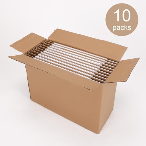 Hoikwo 10 Packs 12x10x10 Large Thin White Shipping Boxes - Image 7