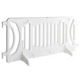Billboard Barricade 42x96 Plastic Pedestrian Barricade- White by OTWSafety