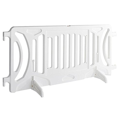 Billboard Barricade 42x96 Plastic Pedestrian Barricade- White by OTWSafety