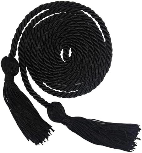 GraduationMall Graduation Honor Cord 68" Black by GraduationMall%C2%AE