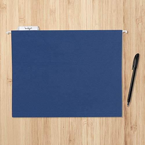 Amazon Basics Hanging File Folders with Adjustable Tabs for Document Organization, Letter Size, Assorted Jewel-Tone Colors, 25-Pack - Image 5