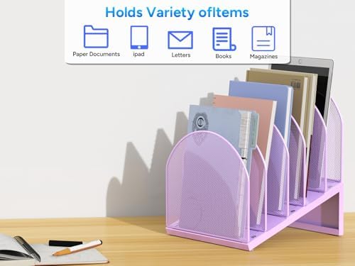 gianotter Desktop File Organizer with 5 Compartments - Image 7