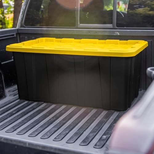 Sterilite Industrial Storage Tote with Lids for Garage, 38 Gallon, 16-Pack - Image 5