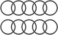 Nitrile Rubber O-Rings 46mm OD 38mm ID 4mm Width, Metric Sealing Gasket for Plumbing, Gas, Automotive and Faucet Repair, Pack of 10 by HUANLING