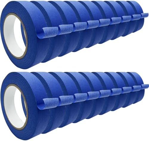Premium Blue Tapes, Painters Tape, Masking Tape (1081.8yd =0.94IN*60.1yd*18 Rolls), Medium Adhesion, Edge-Lock, Multi-Surface Painter's Paper Tape for Walls Painting Supplies, Packing Labeling by SmaringRobot