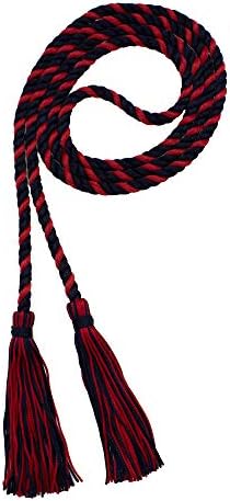 Tassel Depot Graduation Honor Cord - Navy/Red - Every School Color Available - Made In Usa by TasselDepot