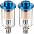 Blue Plastic Inline Air Line Filter, 88x40mm Compact Pneumatic Dryer Fitting, Air Purification Tool for Spray Painting and Air Compressor(set-1) by Unknown