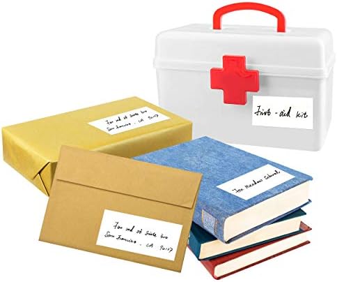 120 Large Size Removable Customizable Blank Labels, Water/Oil/Tear Resistant, No Residue for Home Organization Projects, Bins, Kitchen Storage Containers, Desk Items(2”x 4”) by Stickyourhappymoment