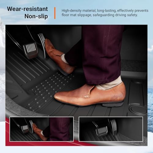 powoq 7 Seats Floor Mats Compatible with 2021-2026 Jeep Grand Cherokee L - Image 4