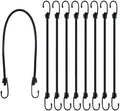 Bungee Cords with Hooks, 8 Pack 24 Inch Thick Elastic Rope – Strong, Stretchy Tie Downs with Secure Hooks for Cargo, Camping, Tents, Luggage – All-Weather by RadixRope