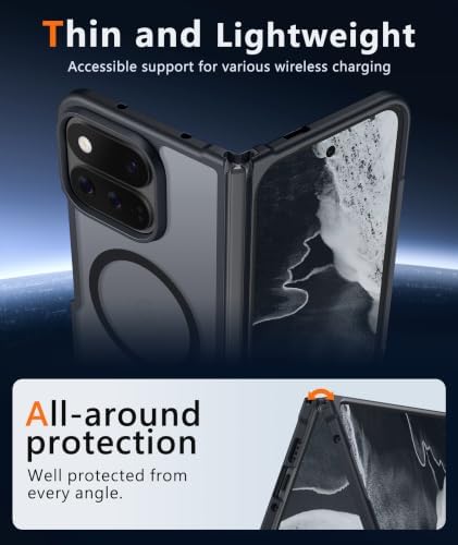 FNTCASE for Google Pixel 11 Pro Fold Case, Fit for Magsafe, Translucent - Image 3