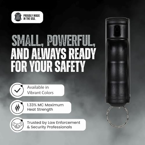 Police Magnum Personal Safety Alarm & Pepper Spray Combo Self Defense Pack for Women- Loud 135db Siren with Light & Max Strength Flip Top Pepper Spray Protection - Image 2