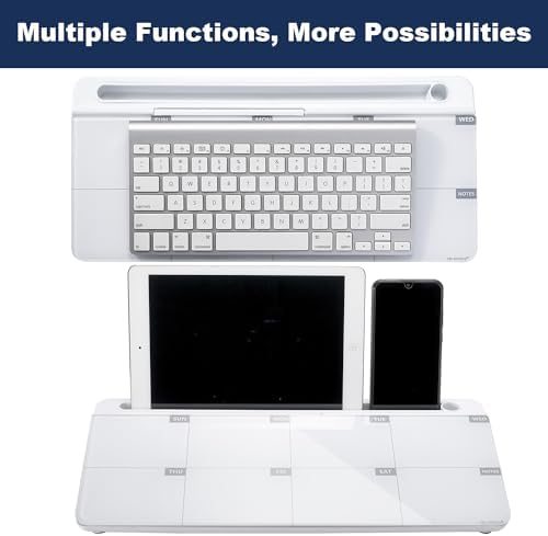 TSJ OFFICE Desktop Whiteboard Dry-Erase-Board - Computer Keyboard Stand White Board Surface Pad with Drawer, Desk Organizers with Accessories for Office, Home, School Supplies - Image 5