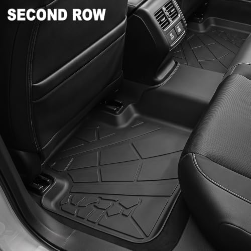 Floor Mats for Honda Accord Sedan 2018-2022 (Include Hybrid), All Weather TPE Protection Floor Liners Accessories, 1st & 2nd Row & Cargo Liner - Image 4