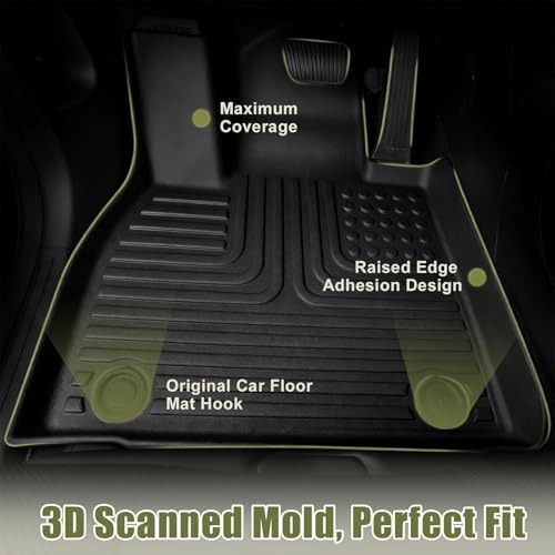Priprilod Floor Mats & Trunk Cargo Liner Fit for Toyota Prius 2003-2009 - Image 2