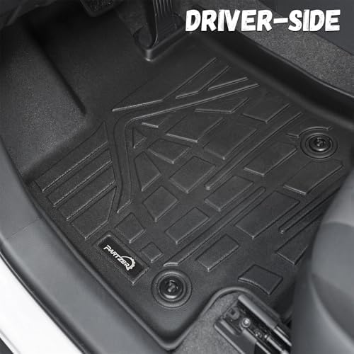 Floor Mats for Toyota Rav4 2019-2025 (Include Hybrid), Custom Fit All-Weather TPE Floor Liners, Front & 2nd Row & Cargo Liner for RAV4 Car Accessories - Image 2