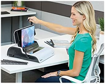 Fellowes 5006801 Comb Binding Machine, 300 Sht Cap, White - Image 5