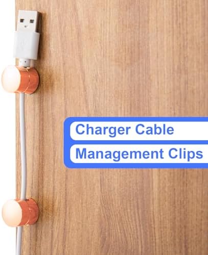 SmallCat 3 Sets Charger Holders for Cords, Rose Gold Cord Holders - Image 4