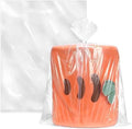 WFPLUS 100 Pack 18 x 24 inch 1 Mil Clear Plastic Flat Poly Bags by WFPLUS
